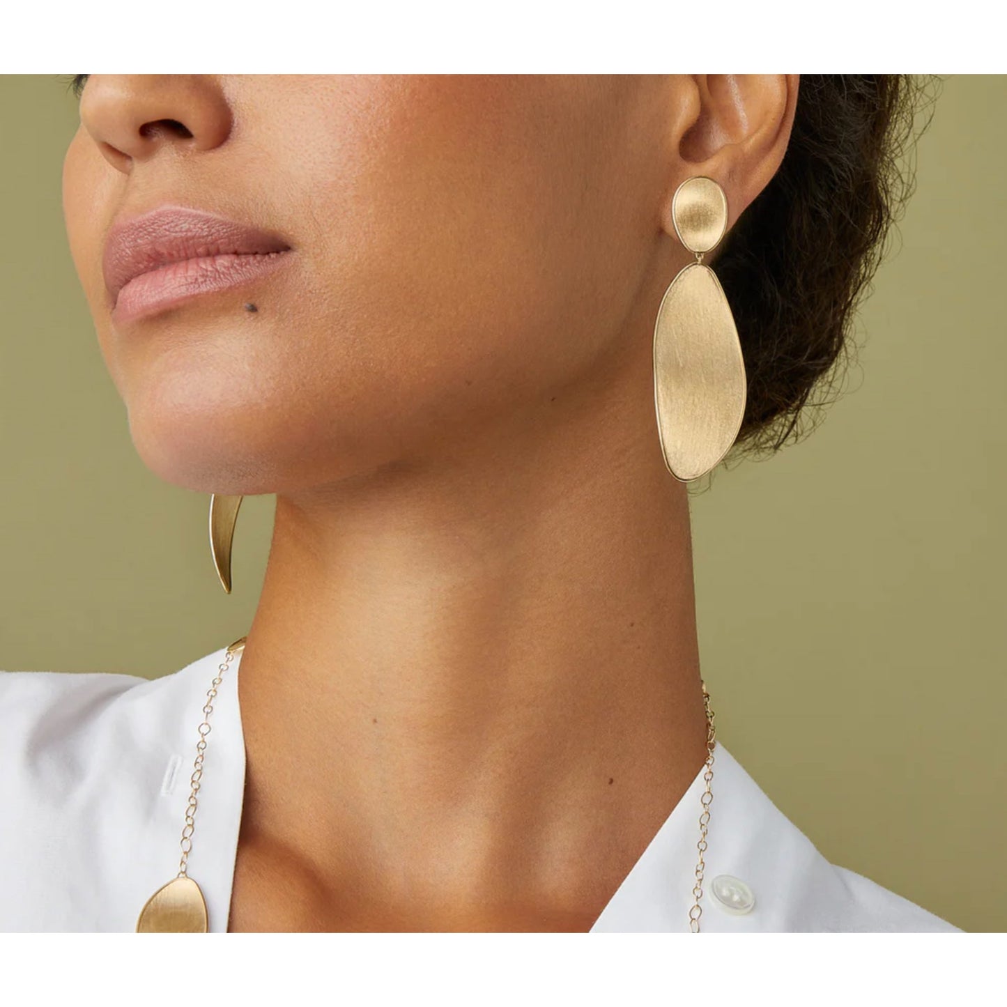 Marco Bicego - 18k Yellow Gold Lunaria Drop Earrings