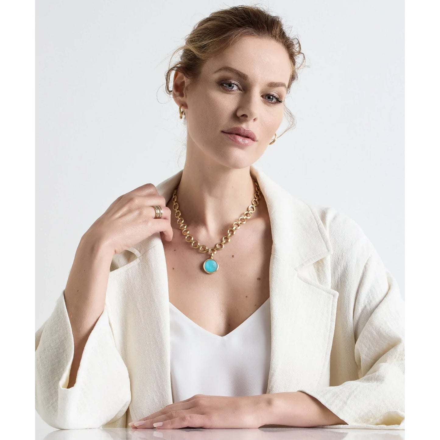 Marco Bicego - 18k Yellow Gold Turquoise Jaipur Pendant