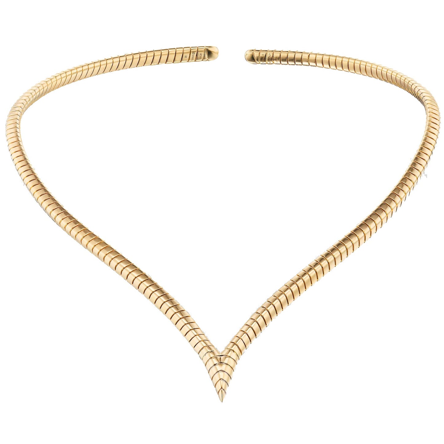 Marina B - 18k Yellow Gold Trisolina V-Shaped Collar