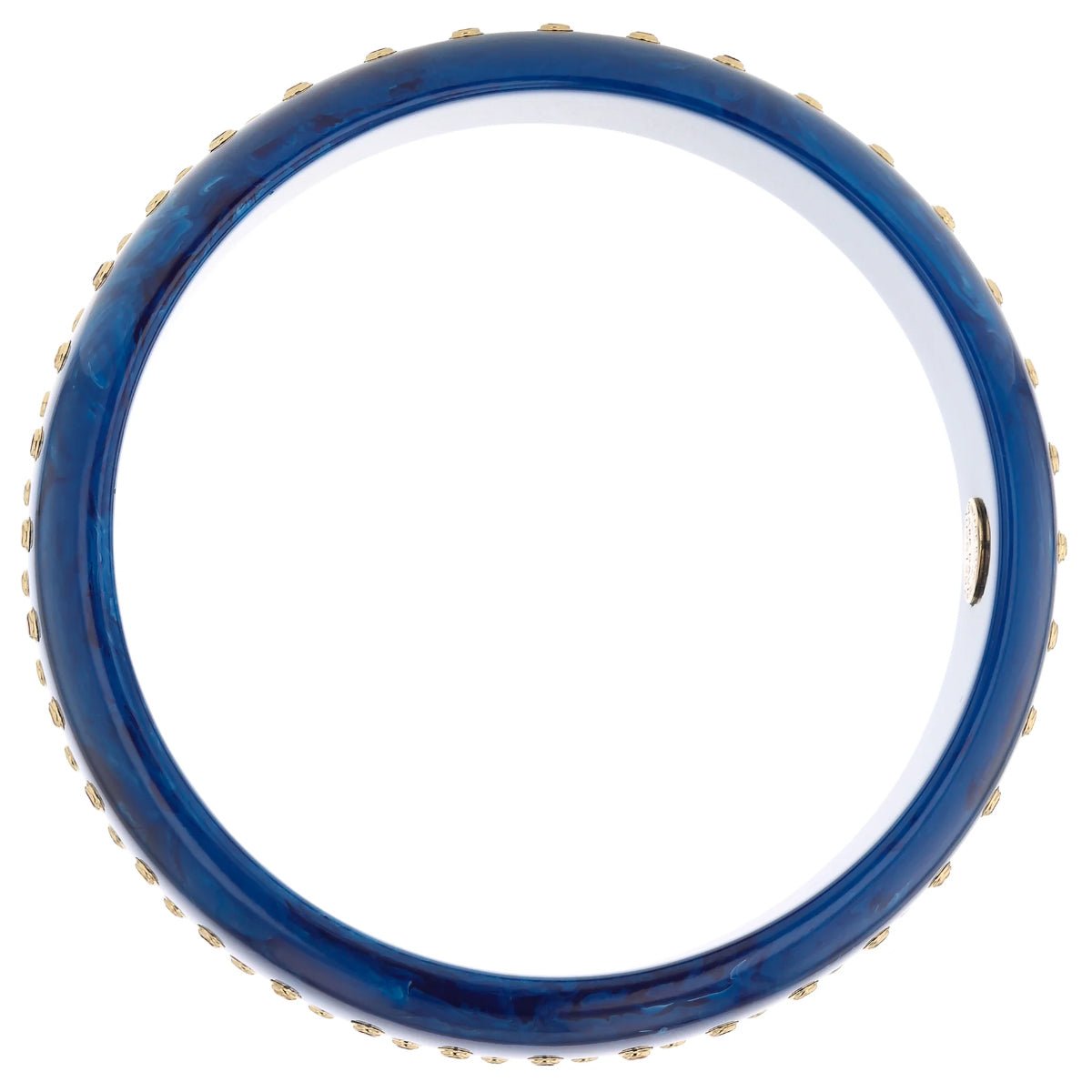 Mark Davis - Marbled Blue Bakelite Gemstone "Anne" Bangle