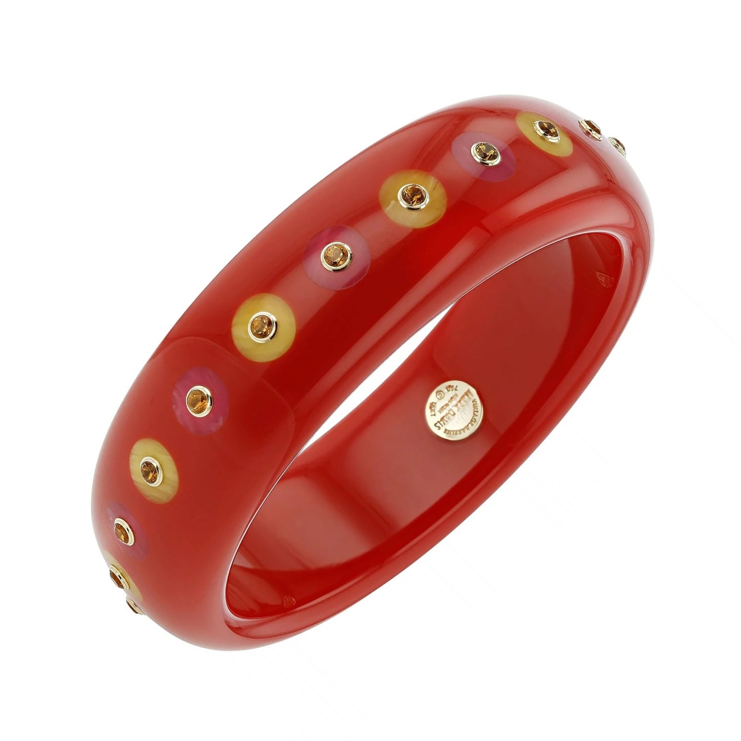Mark Davis - Red Bakelite Citrine "Sophia" Bangle