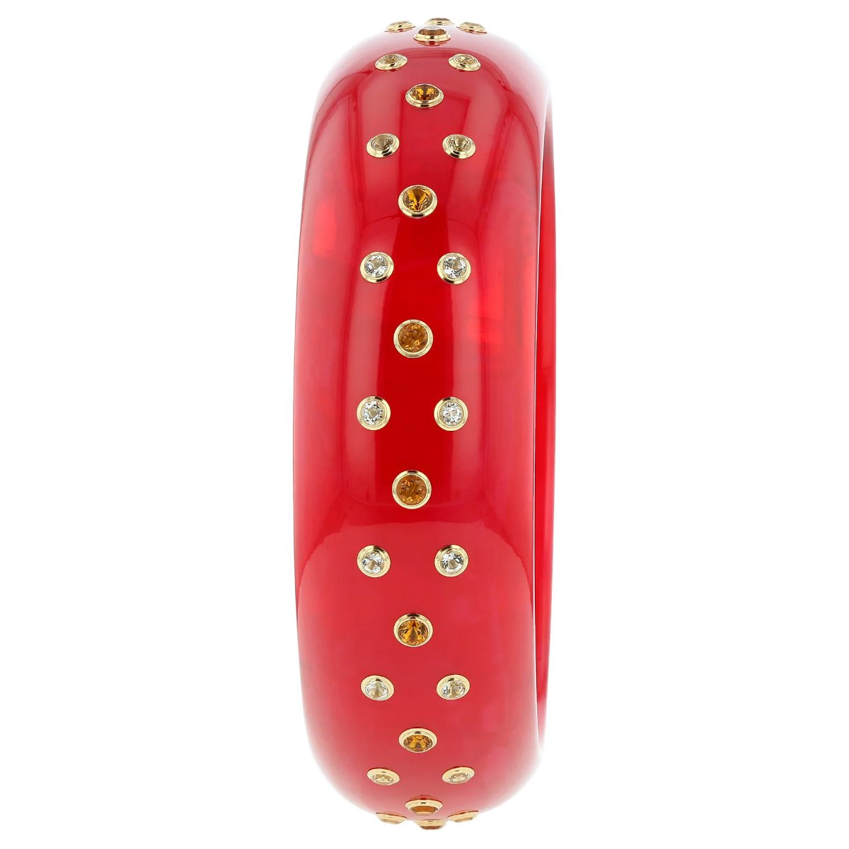 Mark Davis - Red Bakelite Gemstone "Anne" Bangle