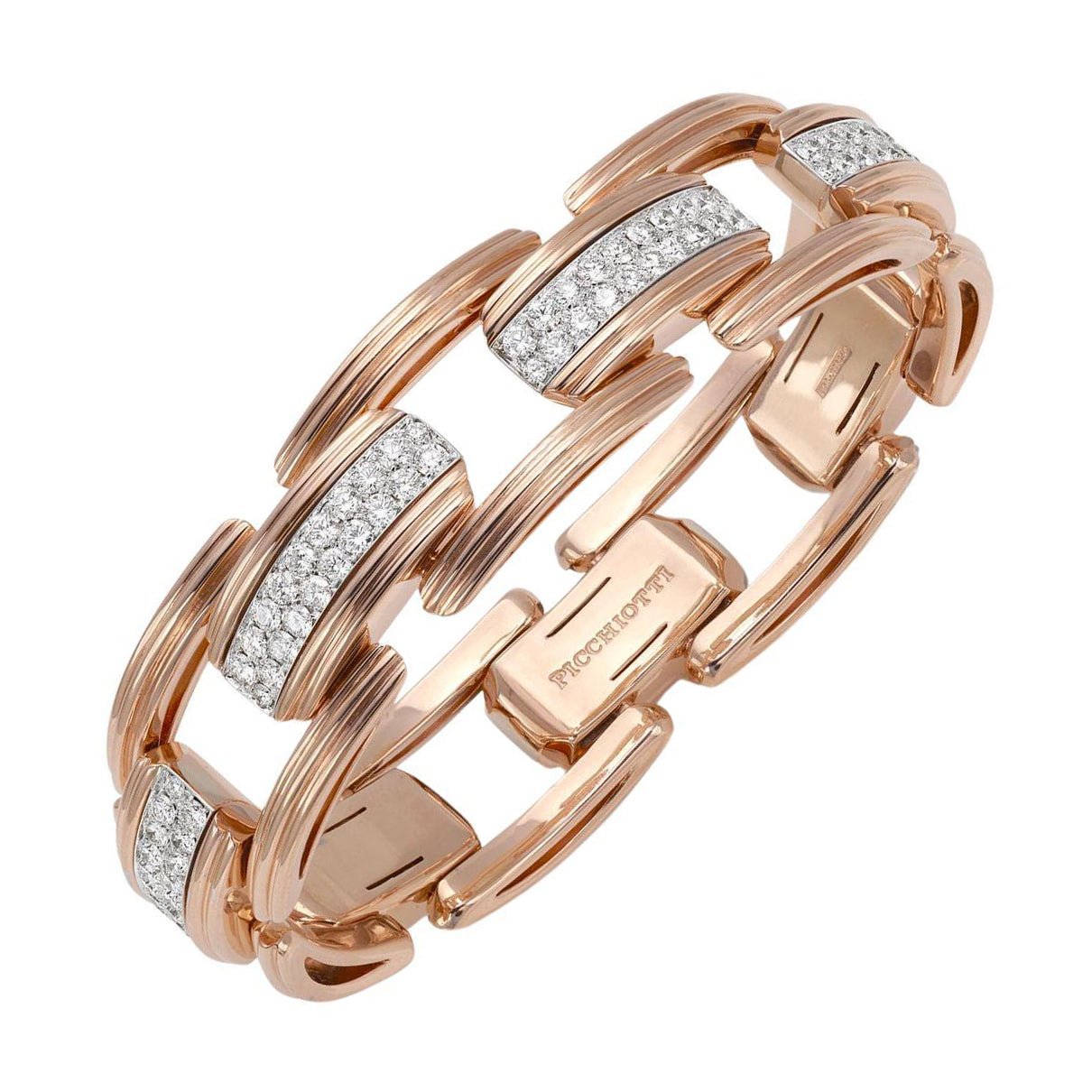 Picchiotti - 18k Rose Gold Diamond Expandable Link Bracelet