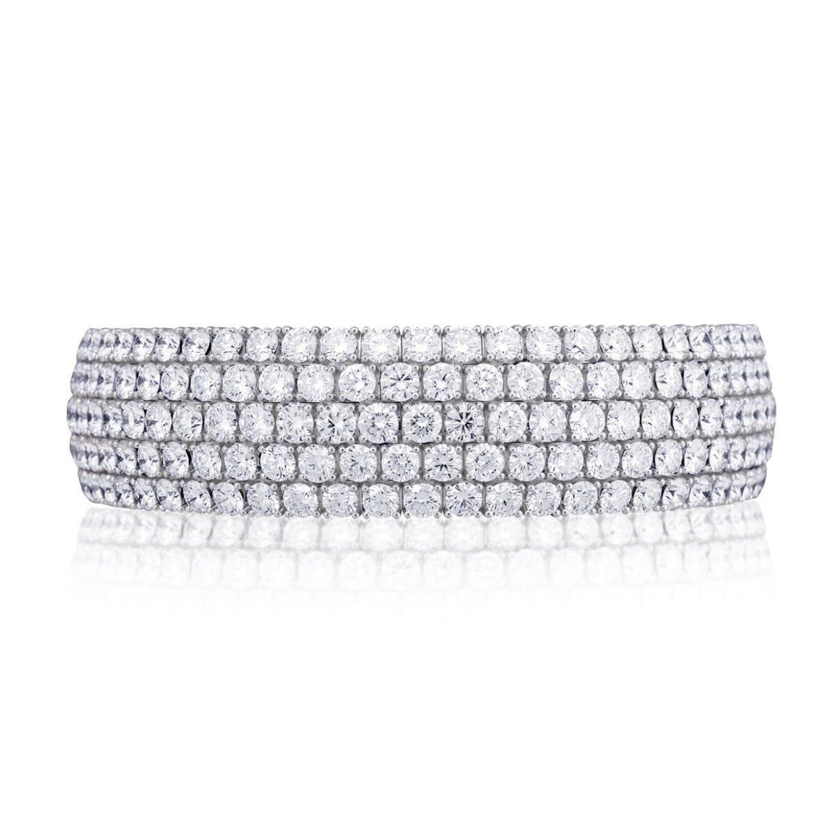 Picchiotti - 5-Row Round Brilliant Diamond Expandable Bracelet
