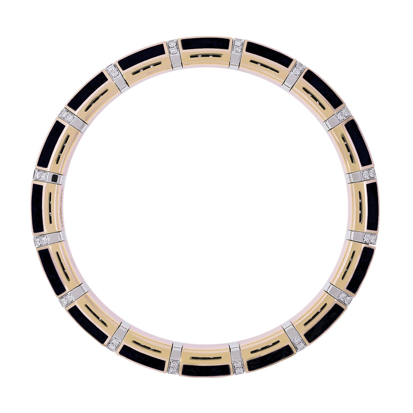 Picchiotti - Black Onyx Diamond Expandable Bracelet