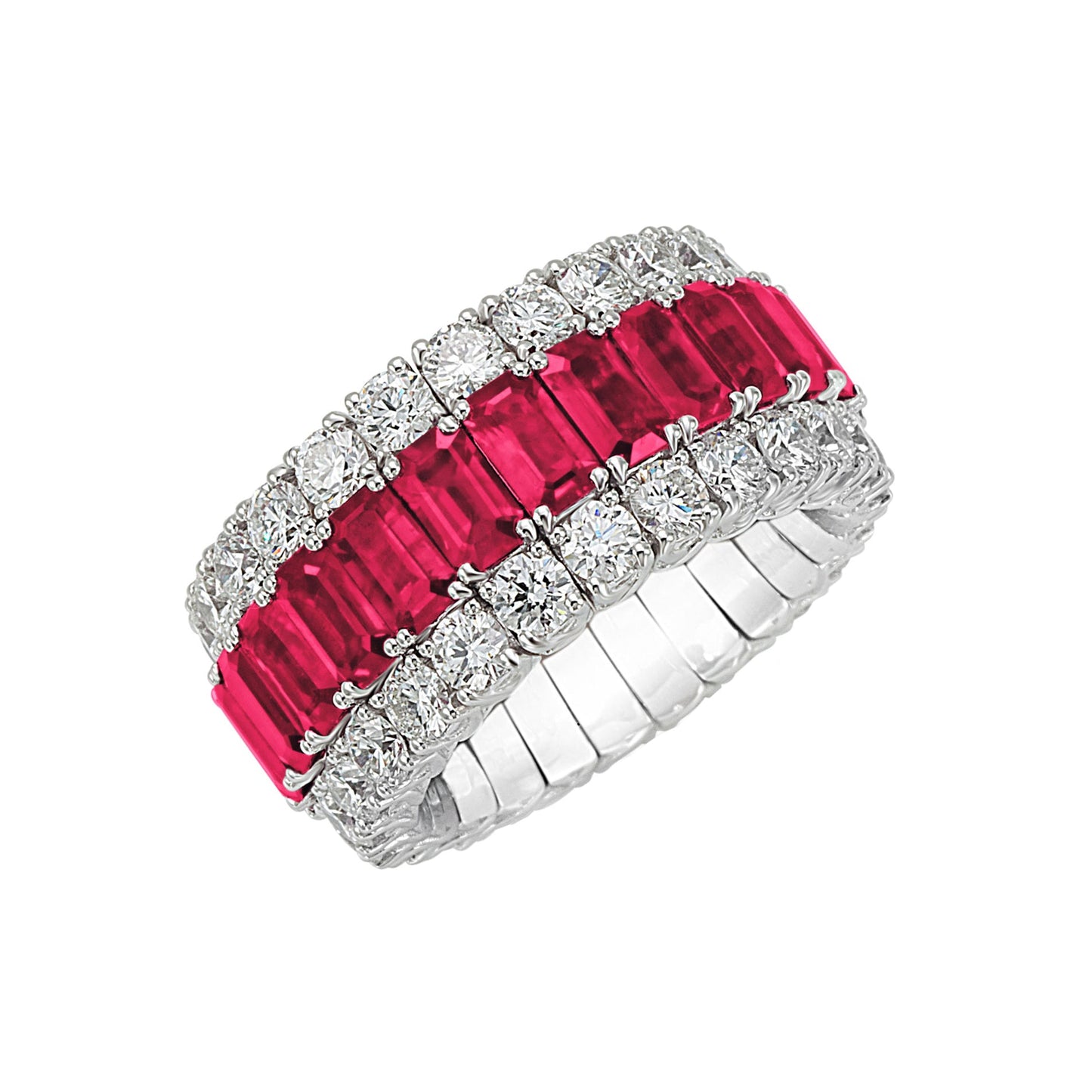 Picchiotti - Ruby Diamond 3-Row Expandable Band