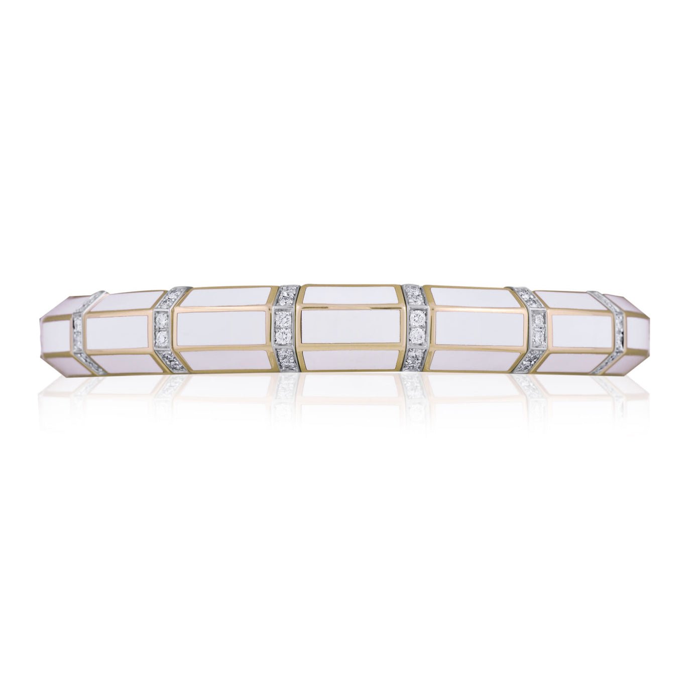 Picchiotti - White Ceramic Diamond Expandable Bracelet