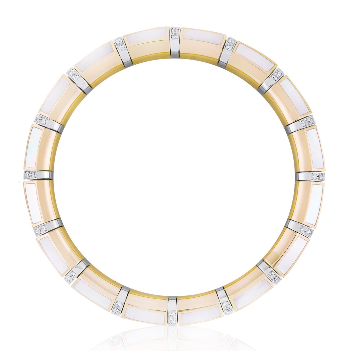 Picchiotti - White Ceramic Diamond Expandable Bracelet