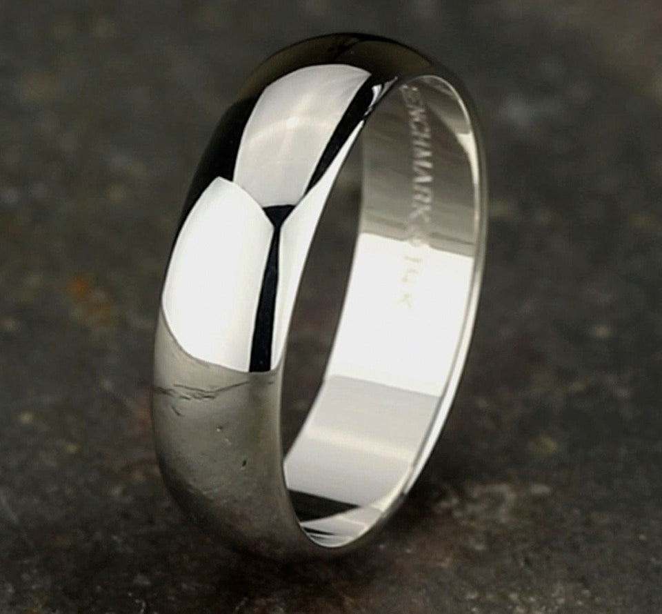 Platinum Comfort Fit Wedding Band (6mm)
