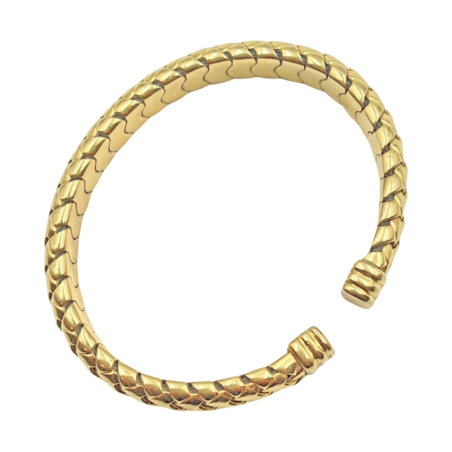 Tiffany & Co - 18k Yellow Gold Vannerie Cuff Bracelet