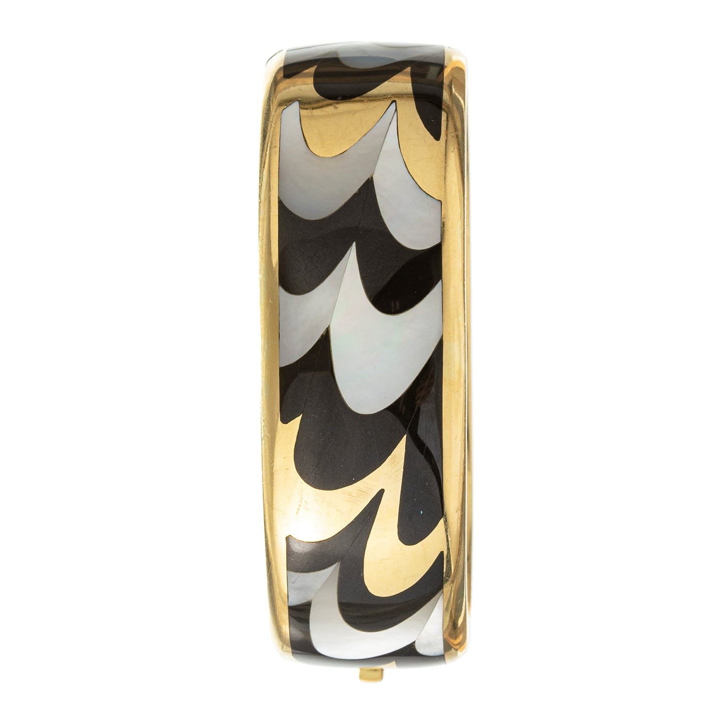 Tiffany & Co - Angela Cummings Black Jade Mother-of-Pearl Bangle