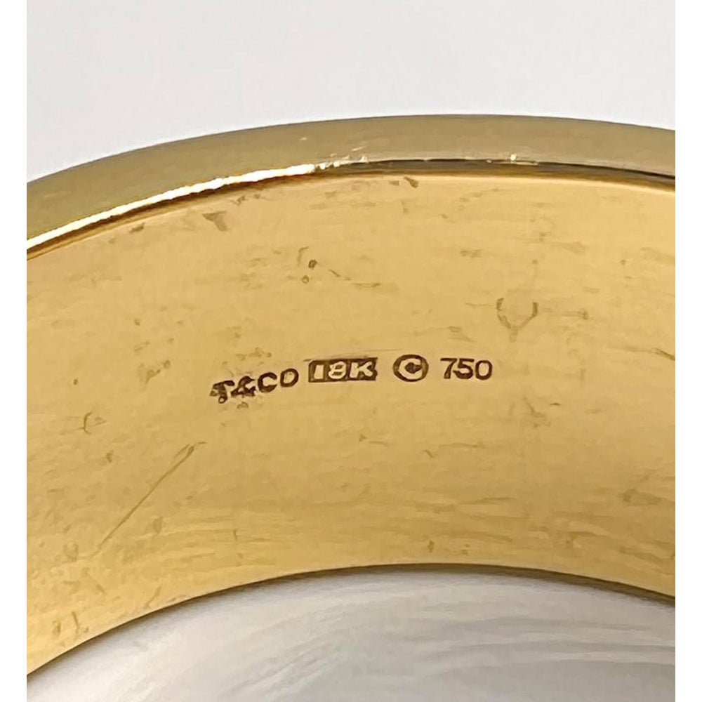 Tiffany & Co - Angela Cummings Black Jade Mother-of-Pearl Bangle