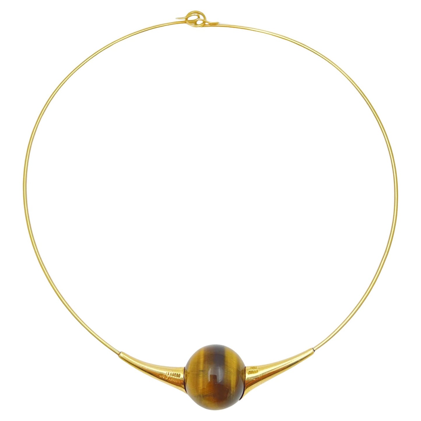 Tiffany & Co - Elsa Peretti 18k Yellow Gold Tiger Eye Collar