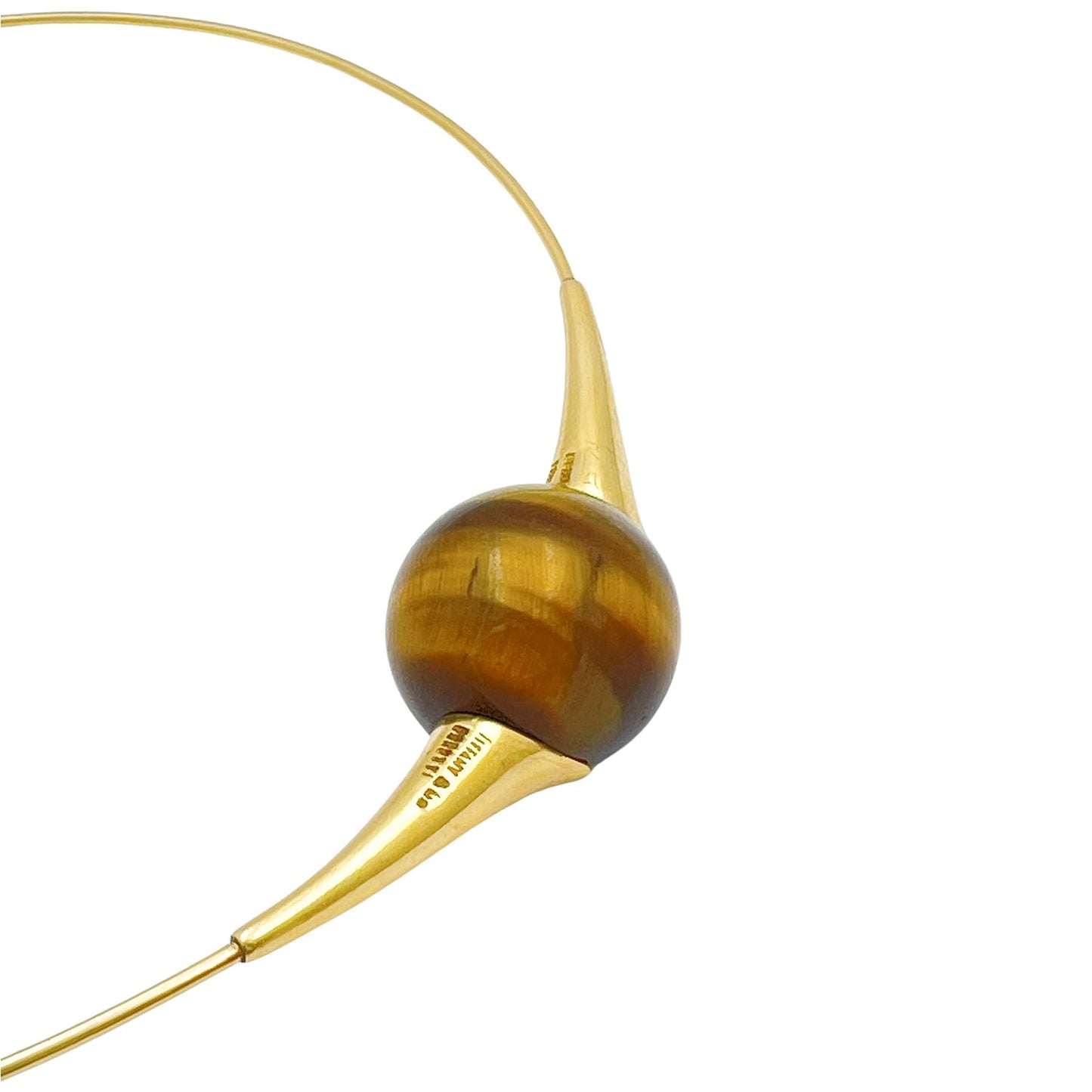 Tiffany & Co - Elsa Peretti 18k Yellow Gold Tiger Eye Collar