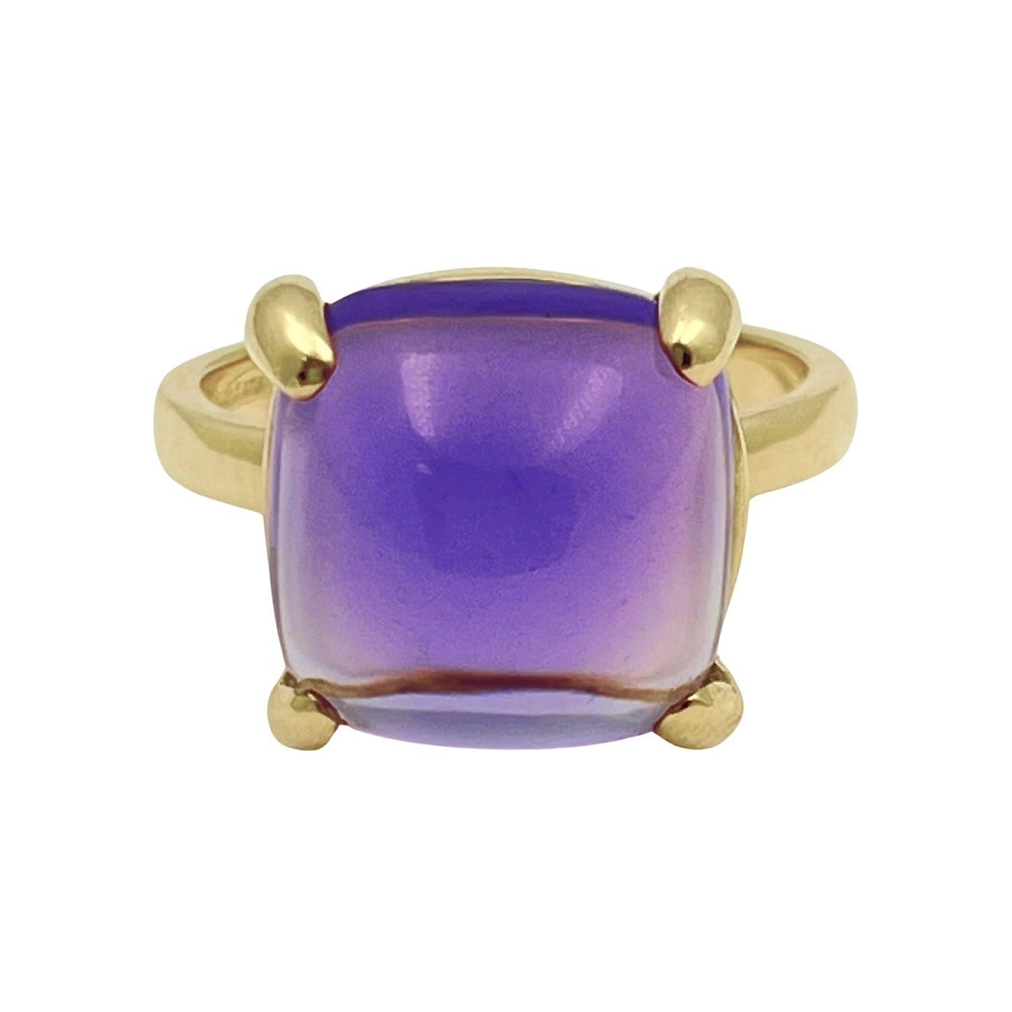Tiffany & Co - Paloma Picasso 18k Yellow Gold Amethyst Sugar Ring