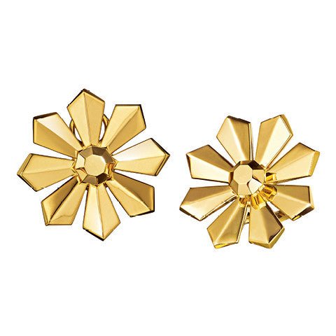 Verdura - 18k Yellow Gold Byzantine Ray Earrings