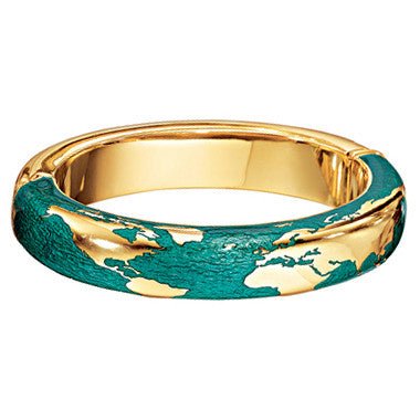 Verdura - 18k Yellow Gold Enamel Day Bangle Bracelet