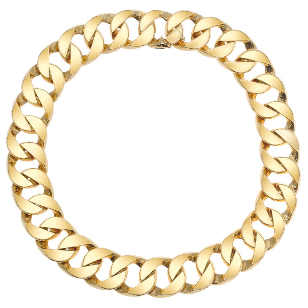 Verdura - Estate 18k Yellow Gold Curb-Link Necklace
