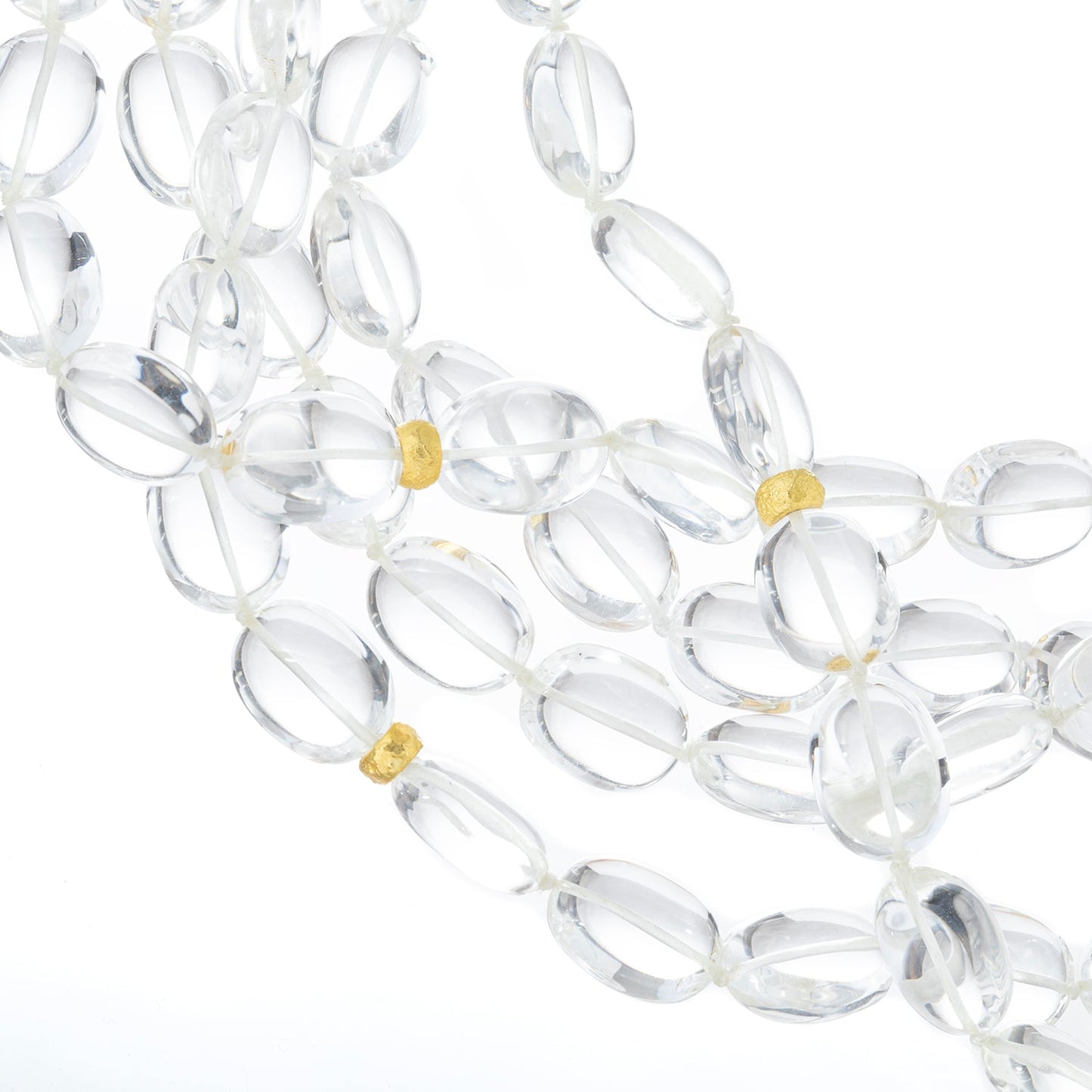 Verdura - Estate Rock Crystal Bead Torsade Necklace