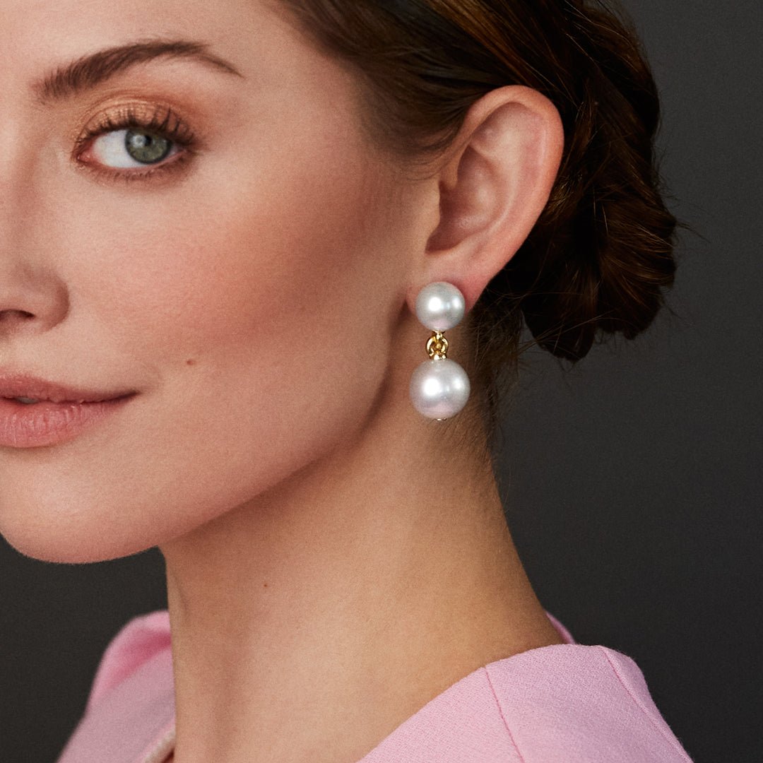 Verdura - South Sea Pearl Drop Earrings