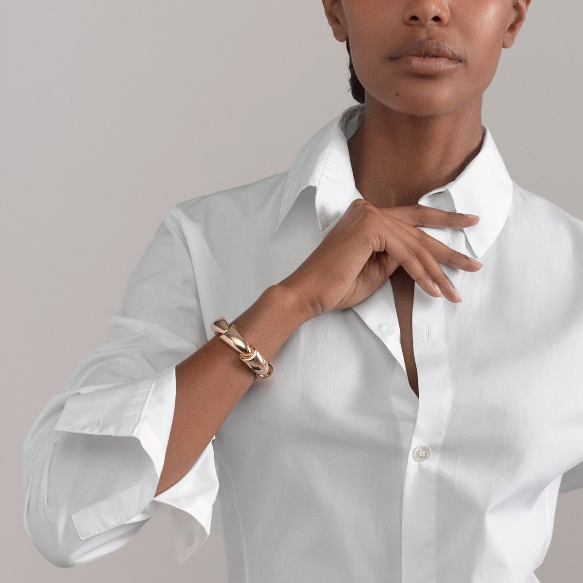 Vhernier - 18k Rose Gold Calla Cuff Bracelet