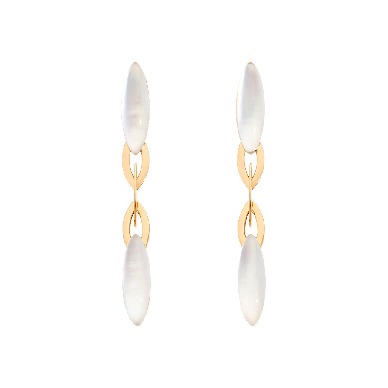 Vhernier - 18k Rose Gold Mother-of-Pearl Fuseau Drop Earrings