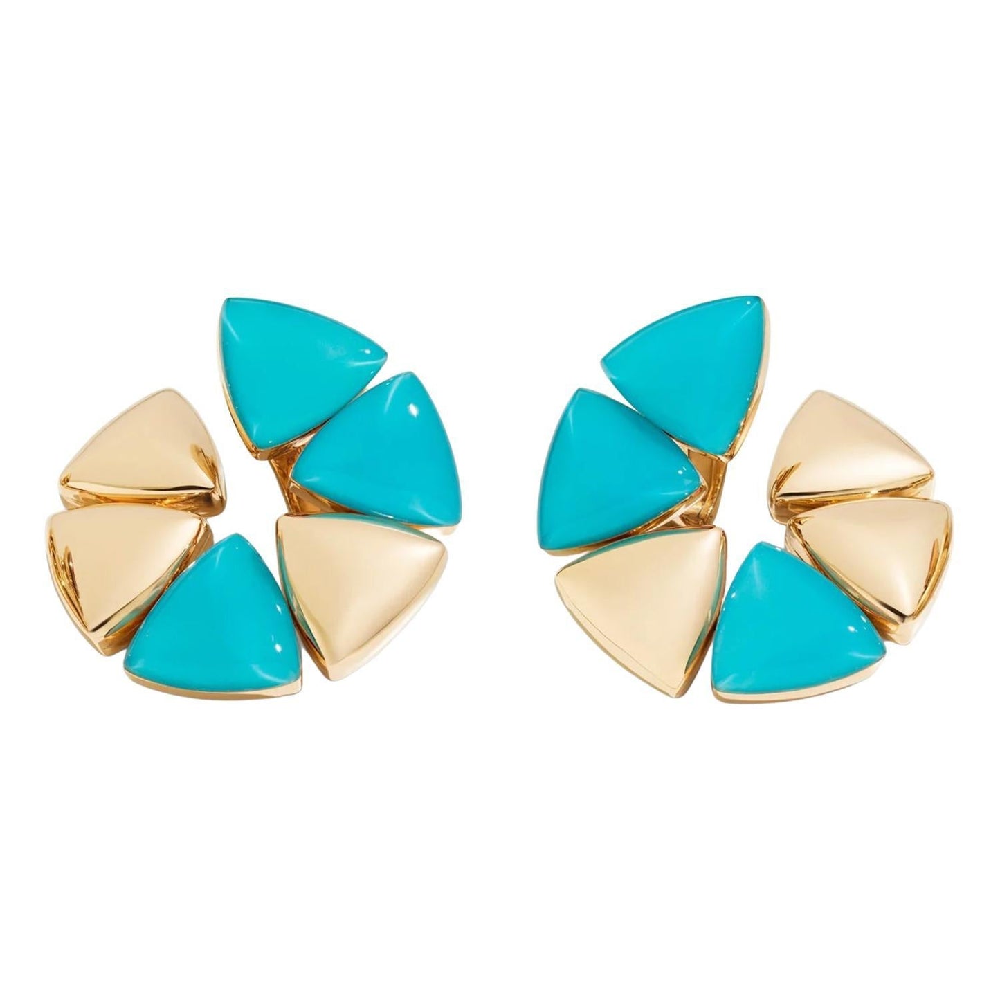 Vhernier - 18k Rose Gold Turquoise Freccia Earrings
