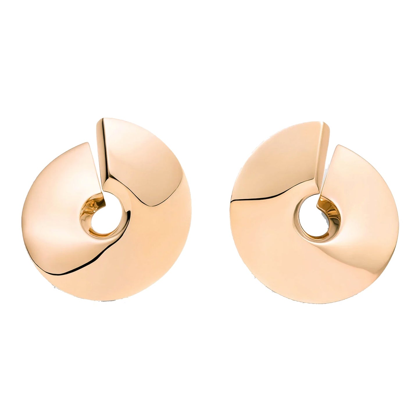 Vhernier - 18k Rose Gold Verso Grande Earrings