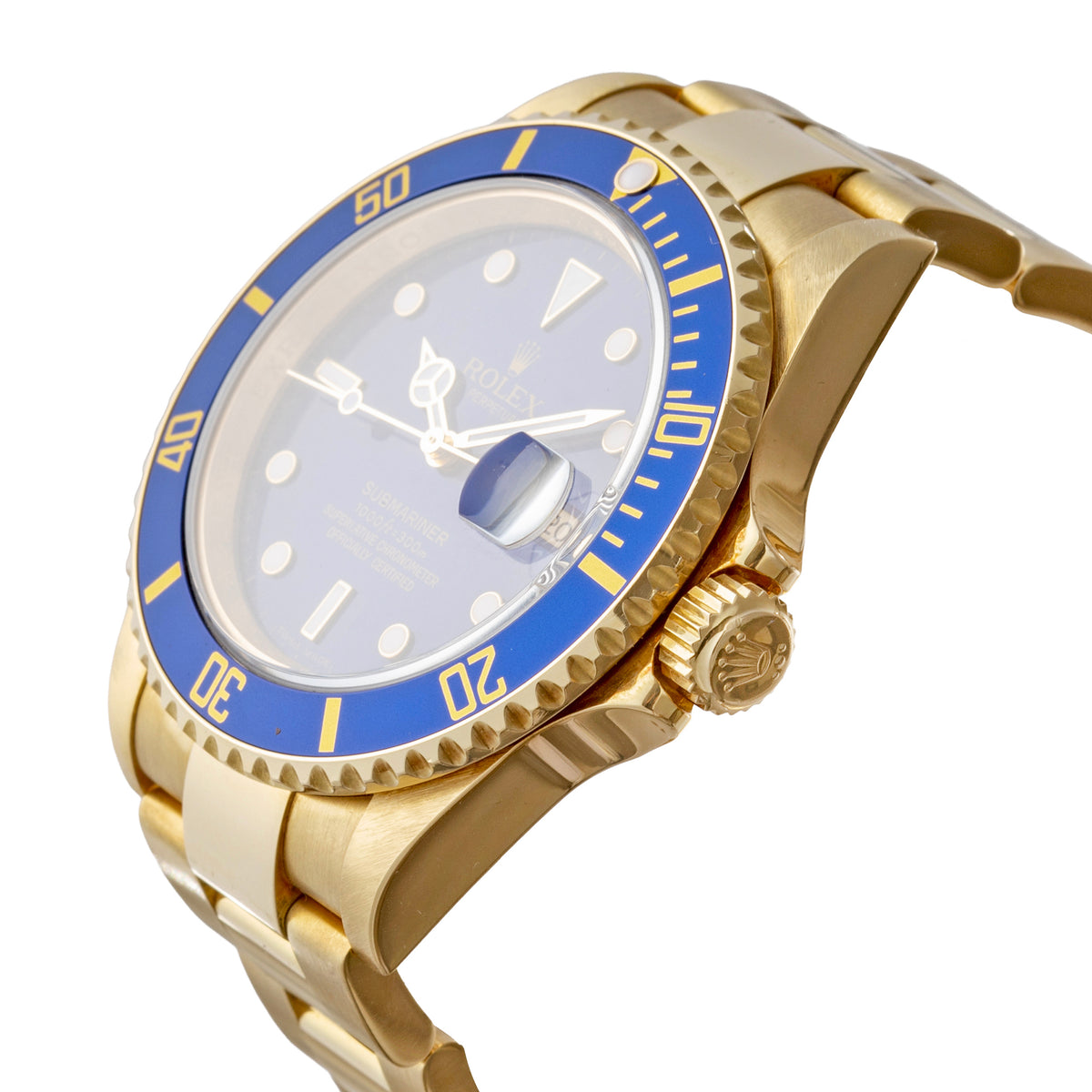 Submariner Date Blue Dial Yellow Gold (16618)