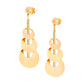 18k Yellow Gold Graduated Concentric Disc Earrings