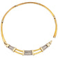 18k Yellow & White Gold Pavé Diamond Collar Necklace