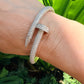 18k White Gold Diamond Large Juste un Clou Bracelet