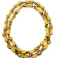18k Yellow Gold Bamboo Link Long Necklace