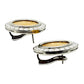 Sovereign Gold Coin Diamond Large Monete Earrings