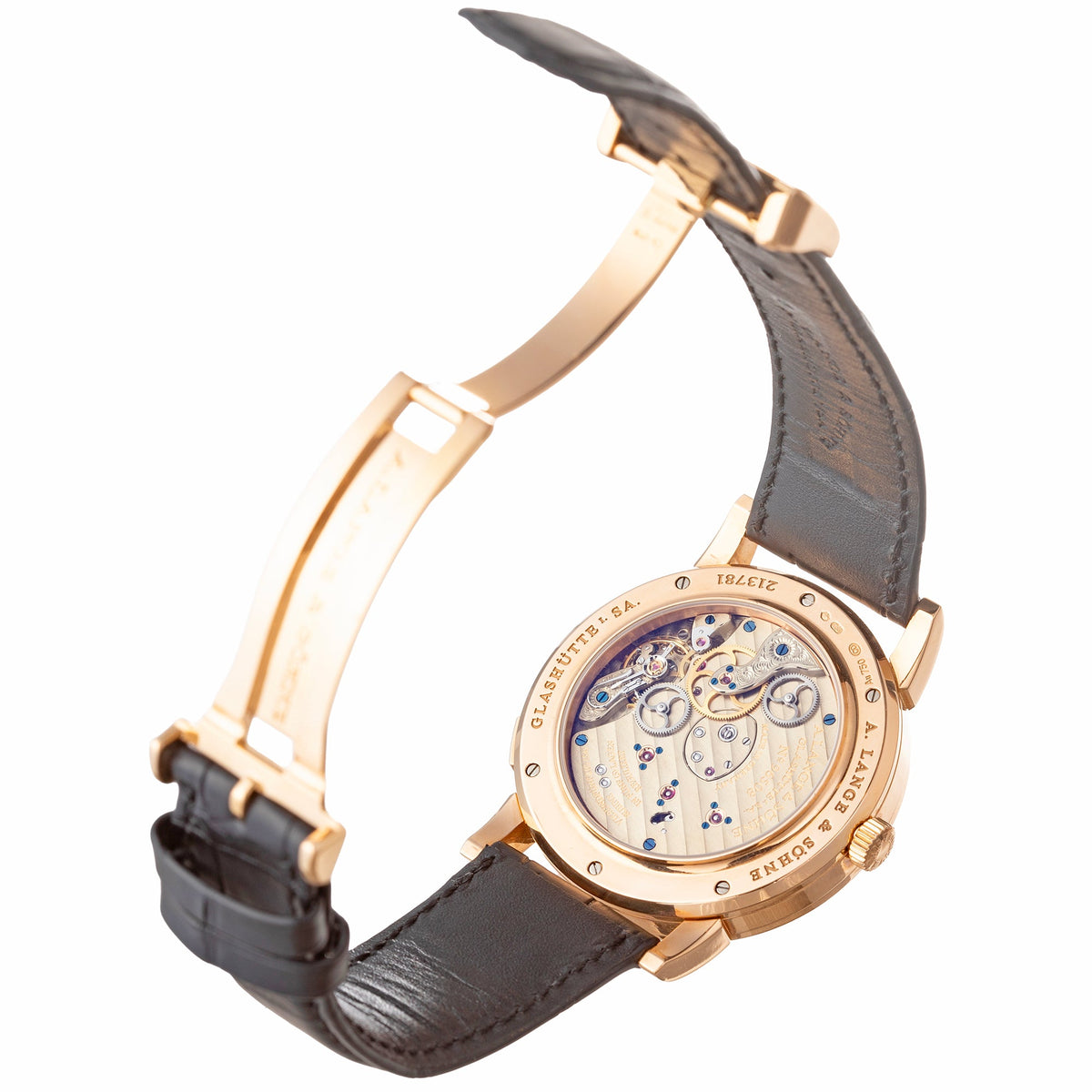 A. Lange & Sohne - Lange 1 Time Zone Pink Gold Watch (116.032)