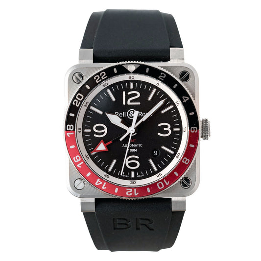Bell & Ross - BR03 - 93 GMT (BR0393 - BL - ST/SCA)