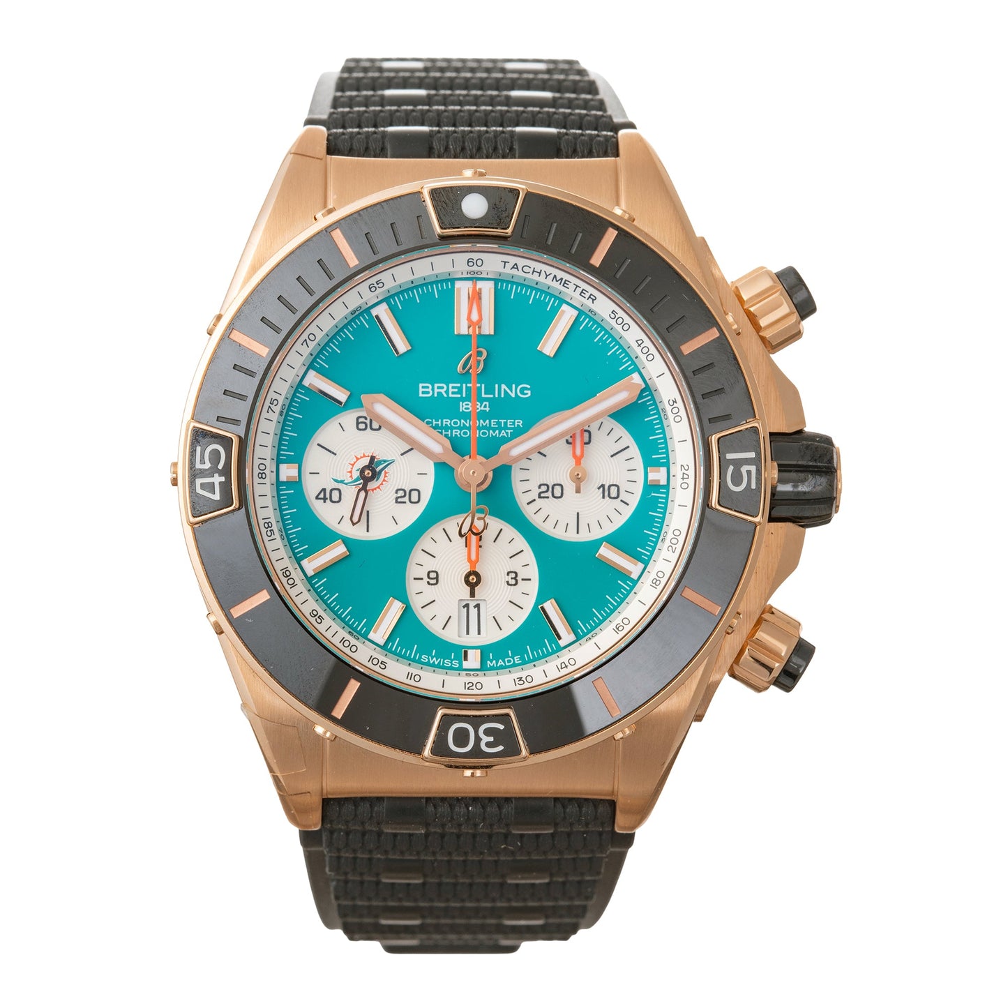 Breitling - Super Chronomat B01 NFL Miami Dolphins (RB01366A1L2S1)