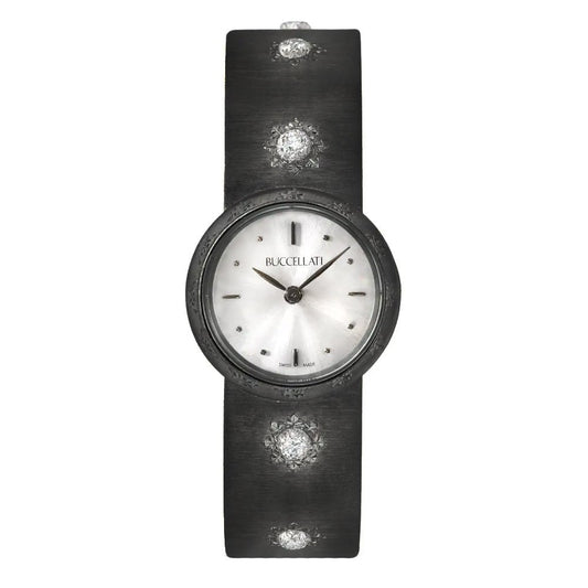 Buccellati - 18k Blackened Gold Diamond Macri Bracelet Watch