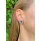 Buccellati - 18k Gold Emerald Diamond Domed Clip Earrings
