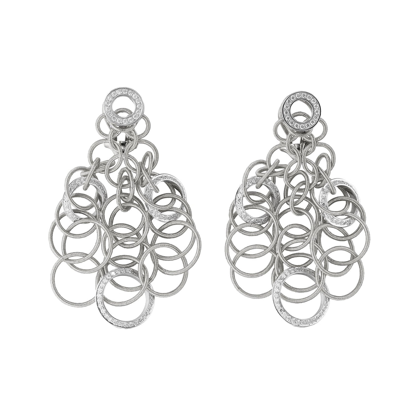 Buccellati White Gold Diamond Small Hawaii Earrings – Greenleaf & Crosby