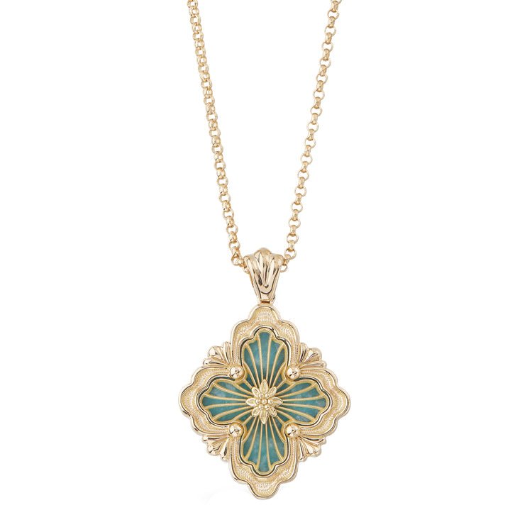 Buccellati - 18k Yellow Gold Amazonite Opera Tulle Pendant