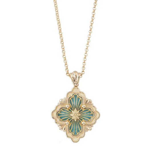 Buccellati - 18k Yellow Gold Amazonite Opera Tulle Pendant