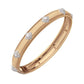 Buccellati - 18k Yellow Gold Diamond Bombé Macri Bangle