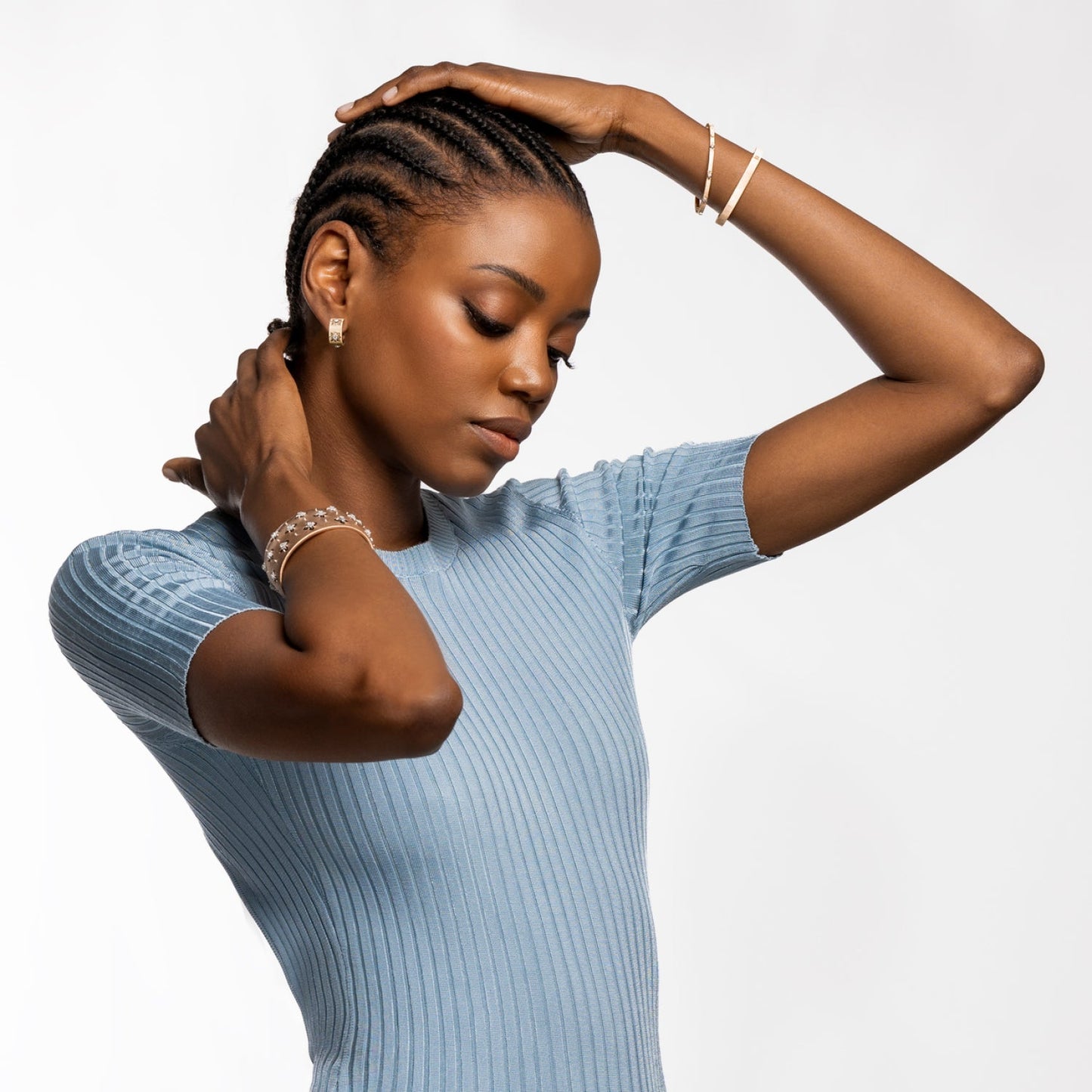 Buccellati - 18k Yellow Gold Diamond Macri Hoop Earrings