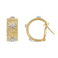 Buccellati - 18k Yellow Gold Diamond Macri Hoop Earrings