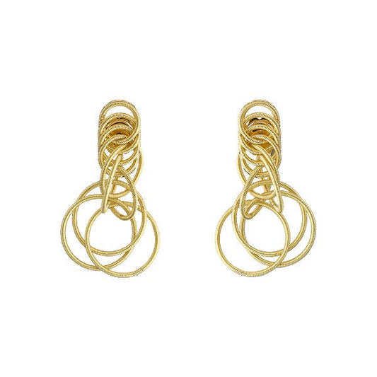 Buccellati - 18k Yellow Gold Hawaii Small Pendant Earrings