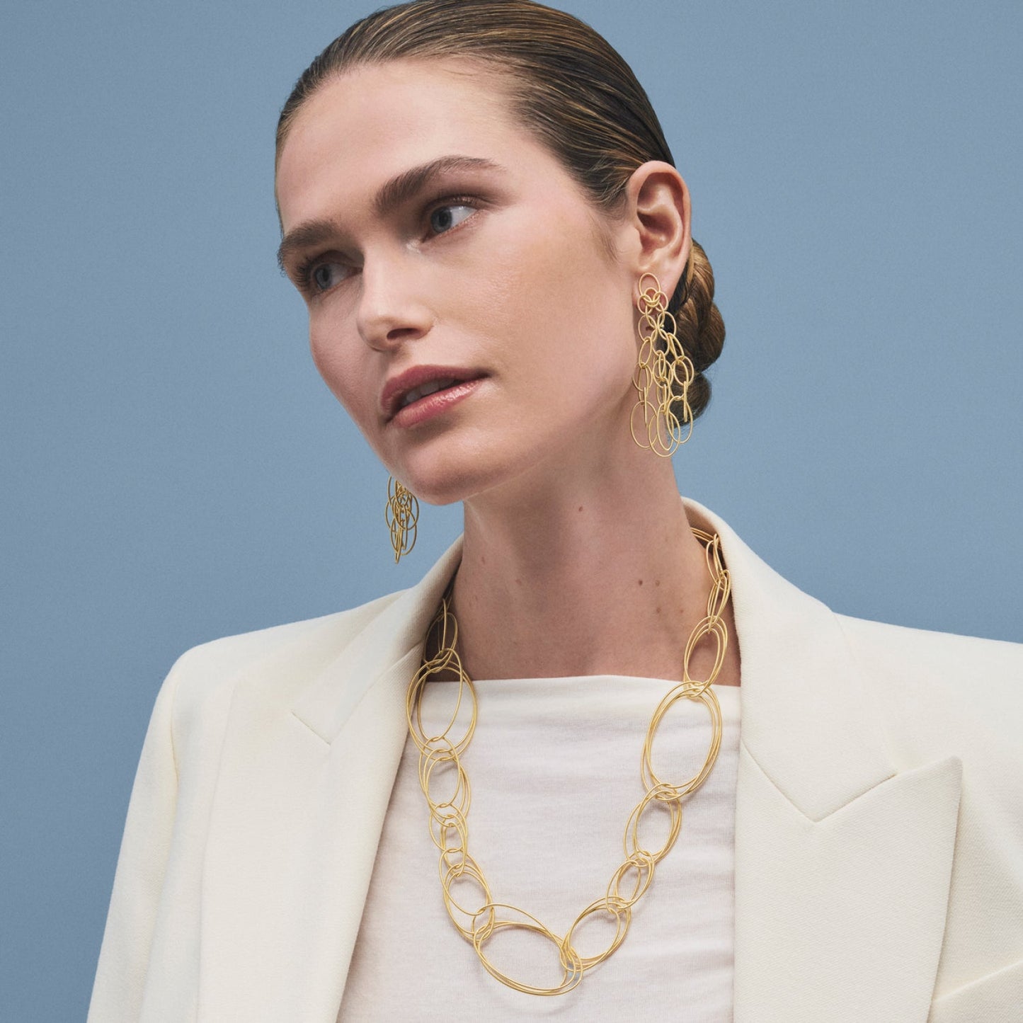 Buccellati - 18k Yellow Gold Oval Hawaii Link Necklace