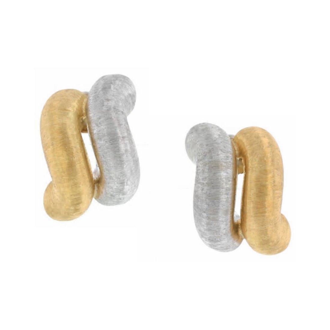 Buccellati - 18k Yellow & White Gold Torsade Earrings