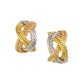Buccellati - Estate 18k Tricolored Gold Woven Wheat Earrings