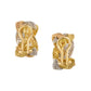 Buccellati - Estate 18k Tricolored Gold Woven Wheat Earrings